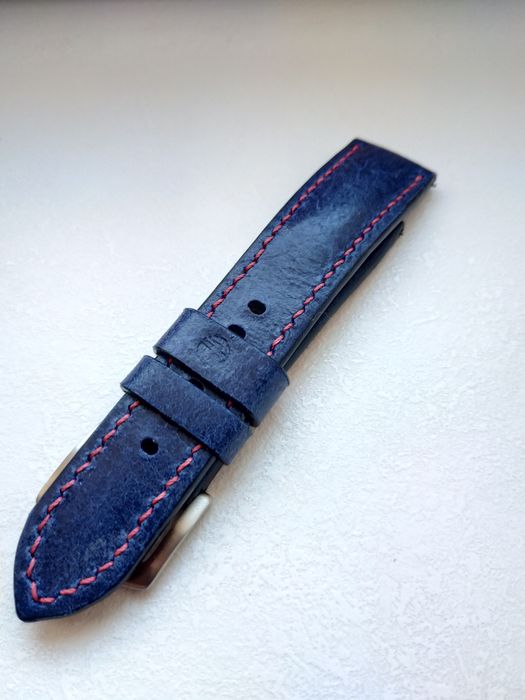 Pasek skórzany do zegarka 22/20 mm skóra Full Grain , szybki montaż