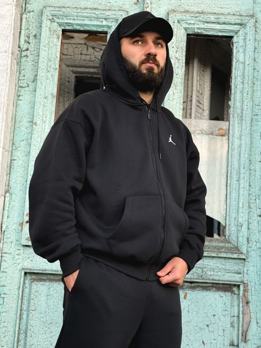 ОРИГІНАЛ‼️ Зіп-худі Air Jordan Brooklyn oversized оверсайз zip hoodie