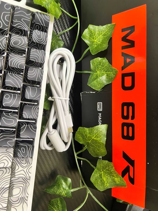 Магнитная механическая клавиатура MADLIONS MAD68R White + Кастом