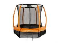 Trampolina Ogrodowa 252cm/8ft pomarańczowa Maxy Comfort Plus Z Wewnętr