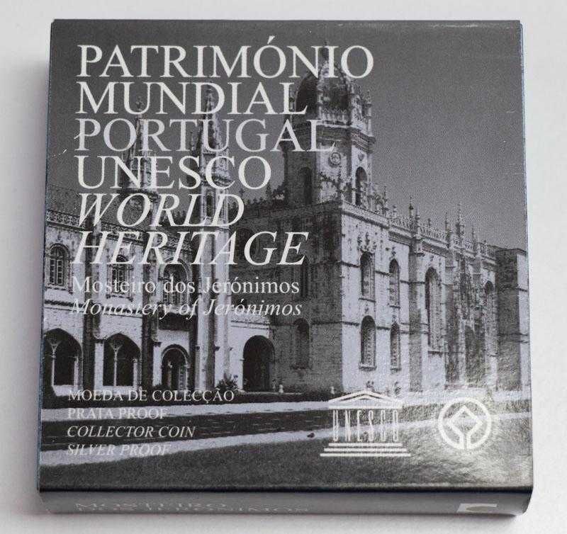 Moeda 5 euros prata Proof INCM Mosteiro dos Jerónimos