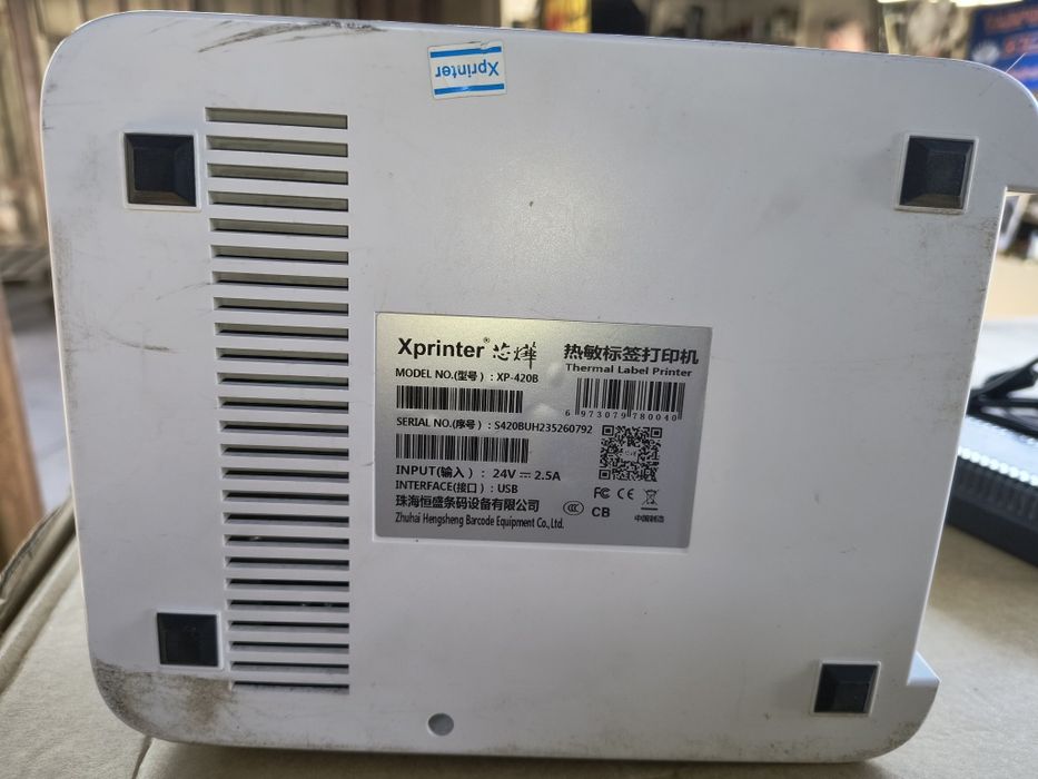 Термопринтер Xprinter XP-420B для наклеек Новой почты