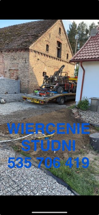Wiercenie Studni Roboty Ziemne Pomoc Drogowa Przyłacza Sanitarne
