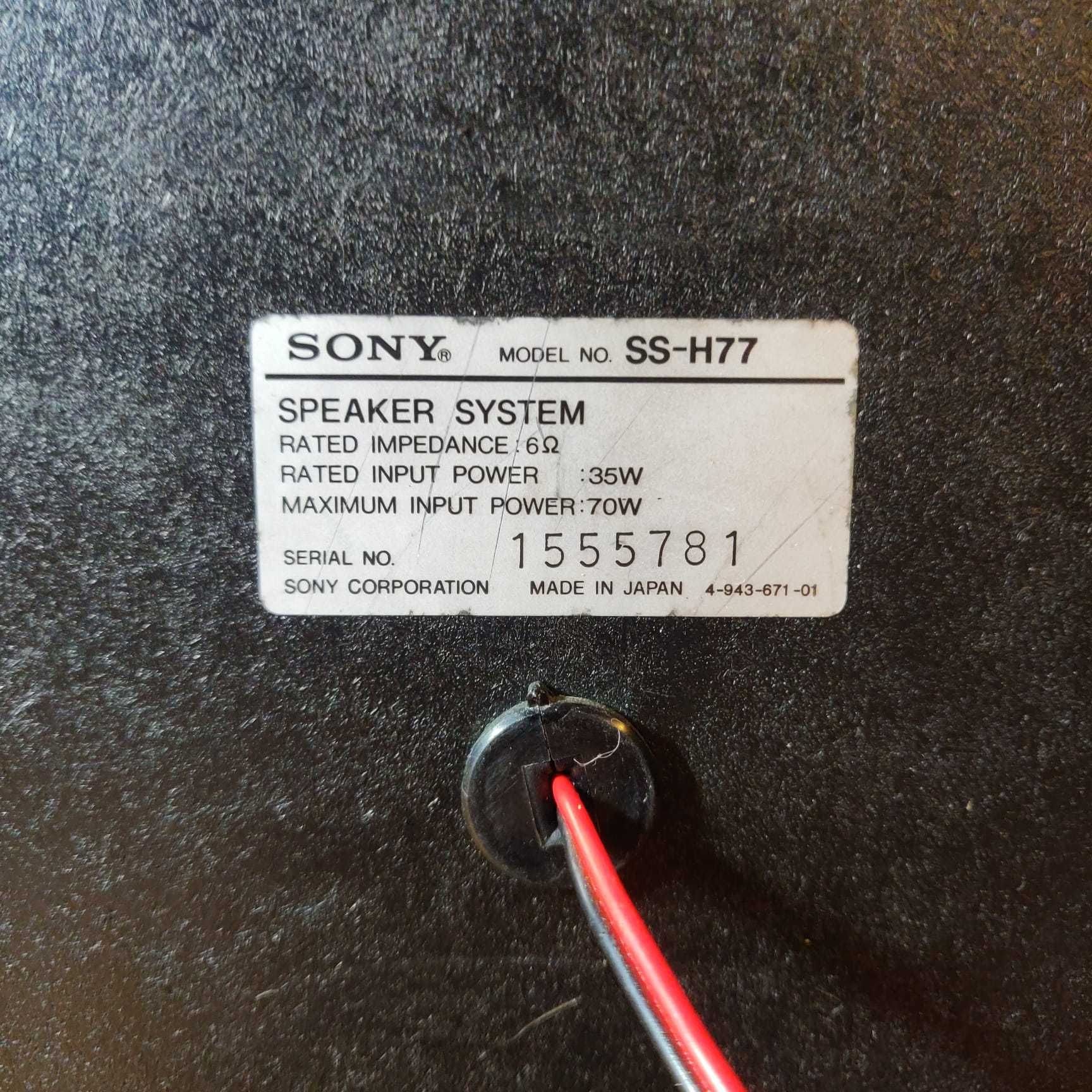 par de colunas vintage anos 90 sony max input power 70w