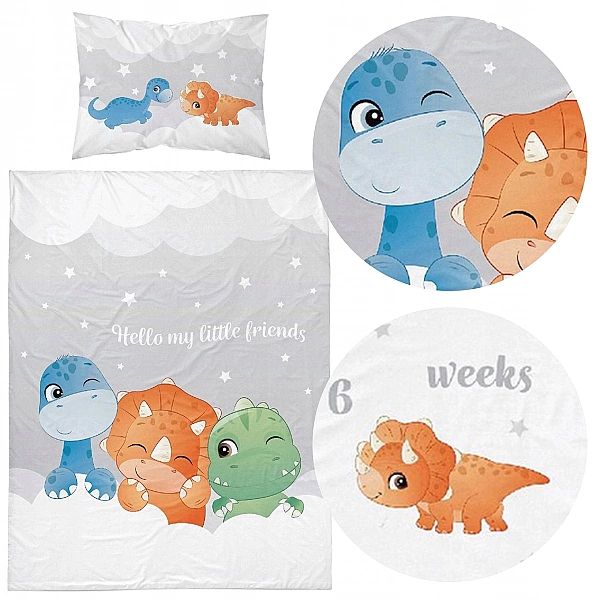 Pościel 100x135/2 części MAYA MOO Dziecięca Bawełniana Do Łóżeczka