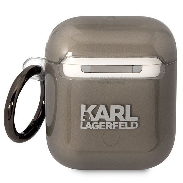 Karl Lagerfeld Kla2Hniktck Airpods 1/2 Cover Czarny/Black Karl`s Head