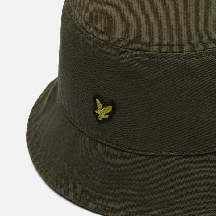 Lyle & Scott Embroidered Script Logo Olive панама панамка оригінал