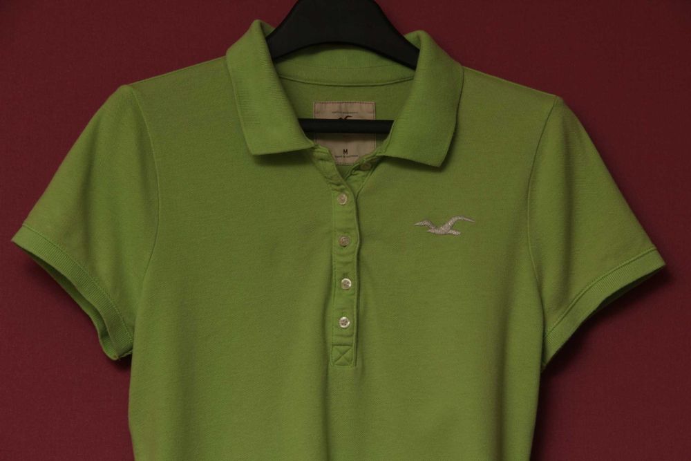 Hollister рр M поло из хлопка пике женское