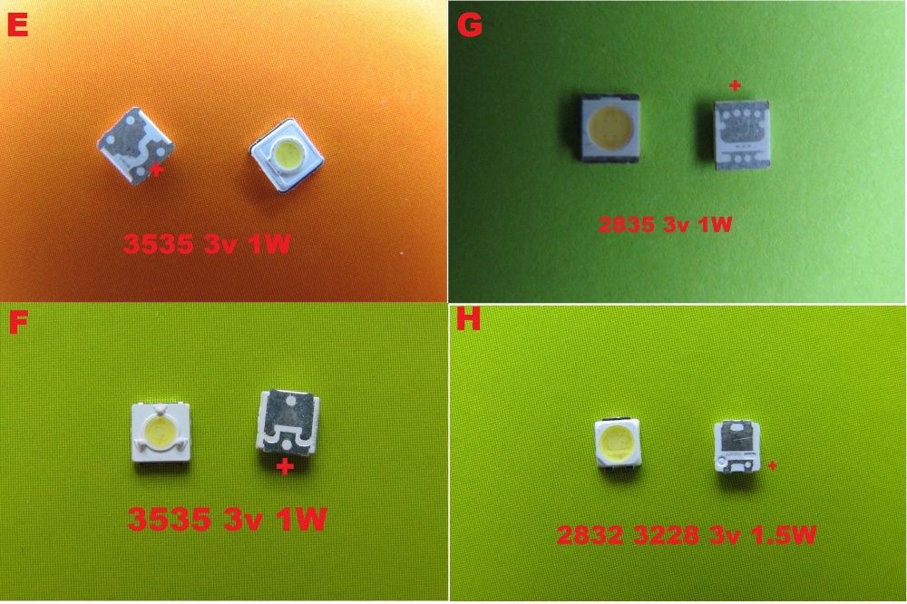 Светодиод для ремонта подсветки led жк ТВ 3v и 6v