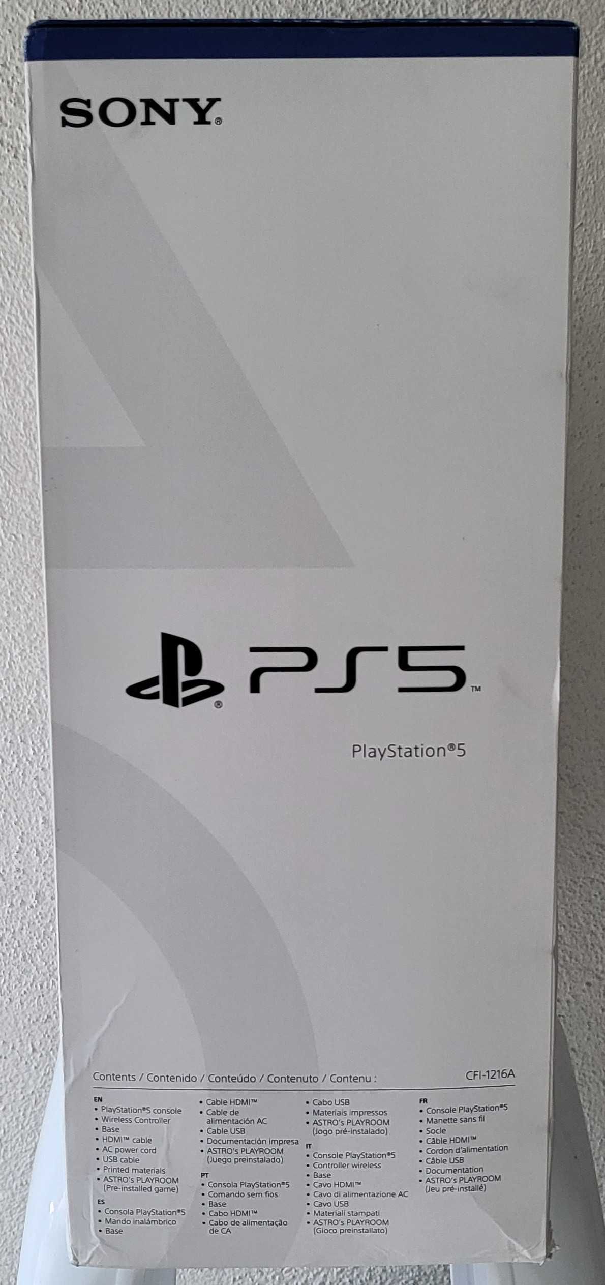Sony PS5 Slim PlayStation 5 Disc Edition 825GB CFI-1216A, Nova