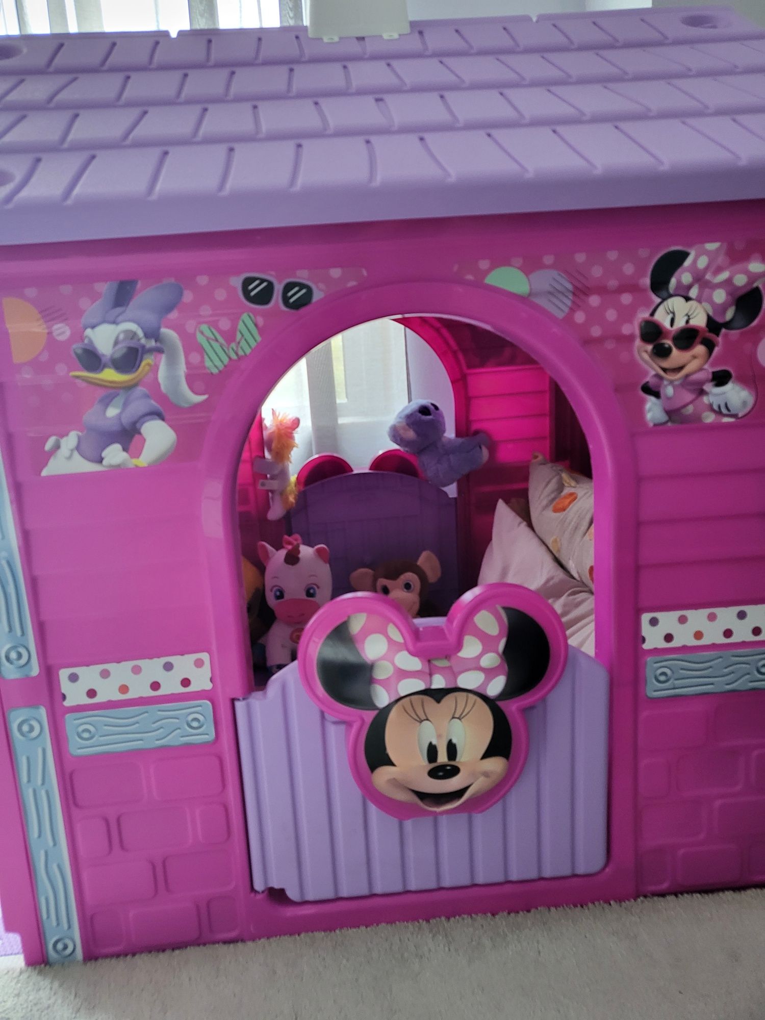 Casa de brincar minnie  jardim