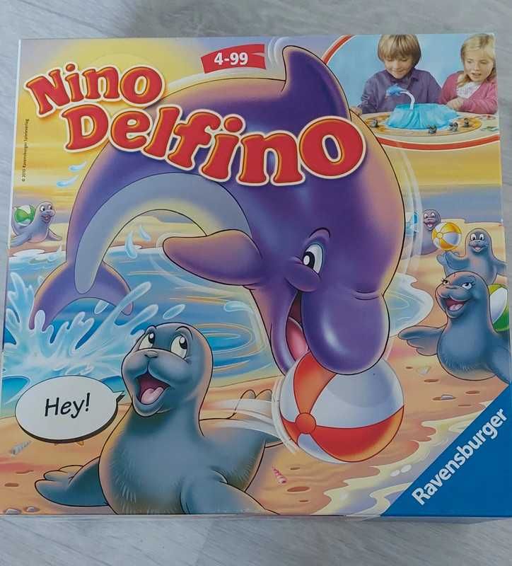 Zręcznościowa gra planszowa dla dzieci Nino Delfino z delfinkiem