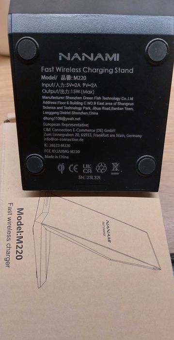 NANAMI Szybka bezprzewodowa ładowarka