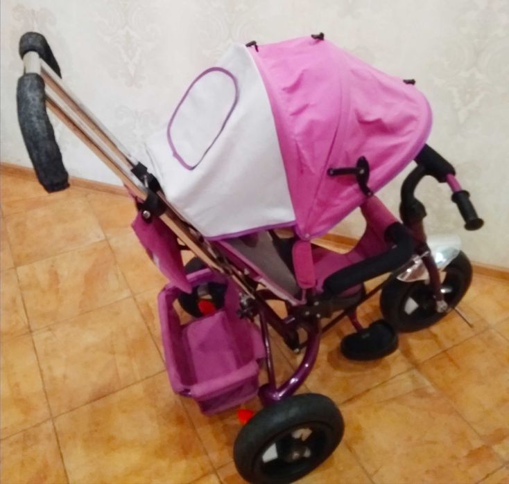 TILL%TRIK Детский трёхколёсный с родительской ручкой Велосипед-Коляска