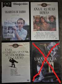 4 dvd's WOODY ALLEN, novos, selados