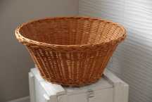 Duży kosz wiklinowy legowisko dla kota, psa 58 cm