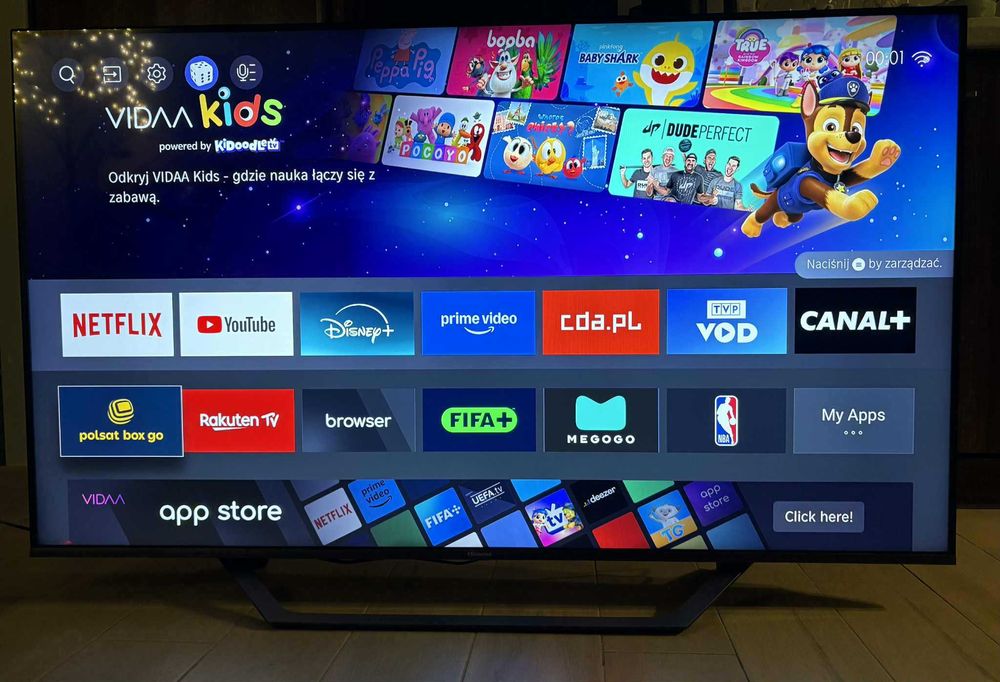 Telewizor HISENSE 55A7GQ 55'' QLED 4K DolbyAtmos DolbyVision HDMI 2.1