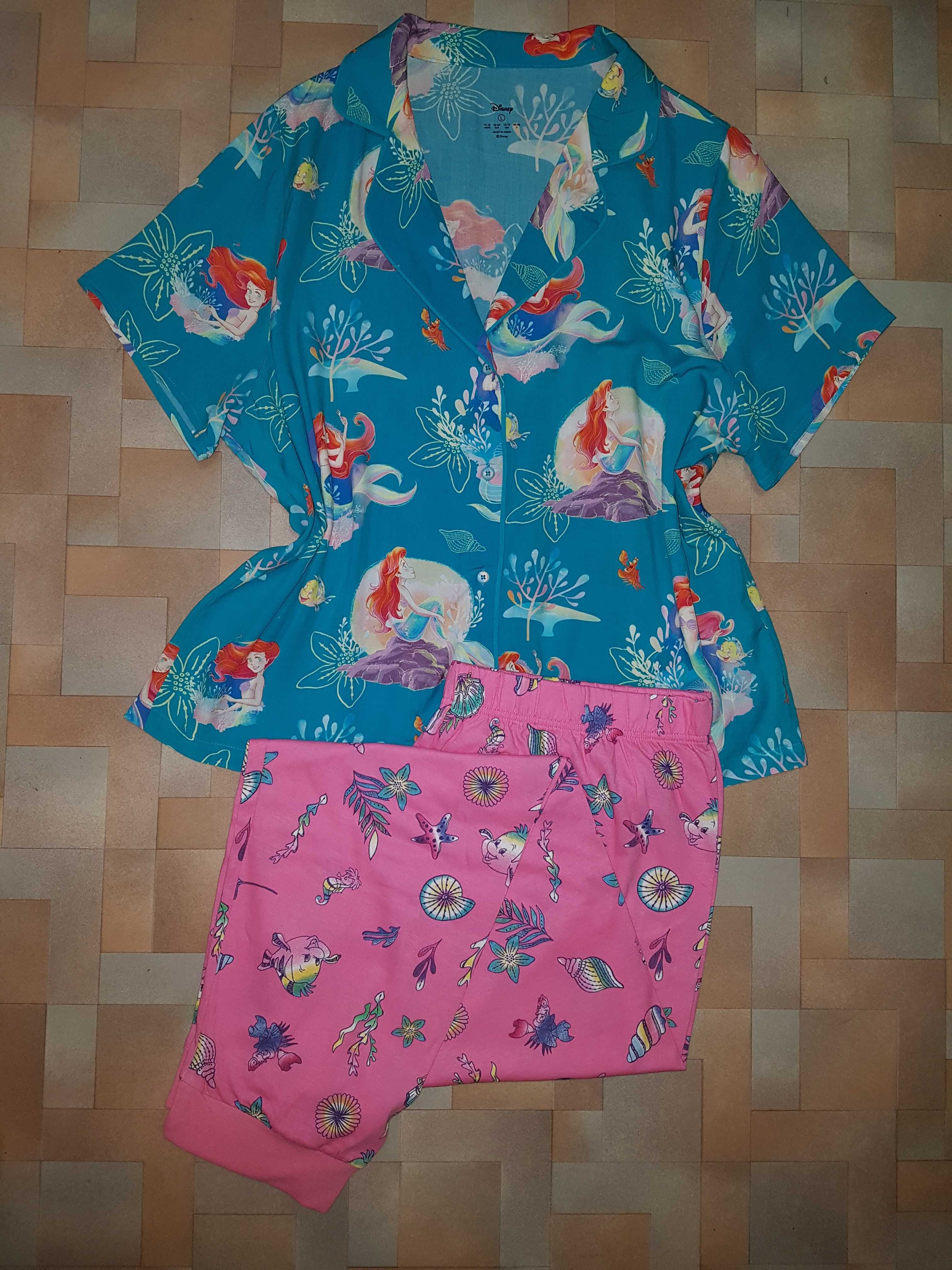 Яркий комплект Русалочка, пижама Русалка Primark, Disney L р-р