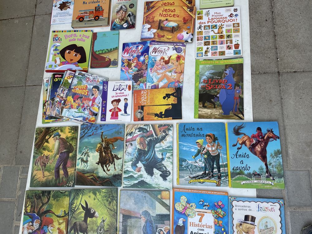 Vendo lote diverso de livros infantis e juvenis oportunidade