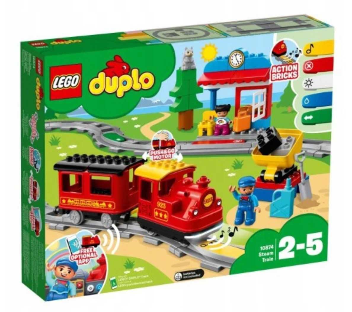 Nowe klocki LEGO DUPLO Town Pociąg parowy 10874 Sklep