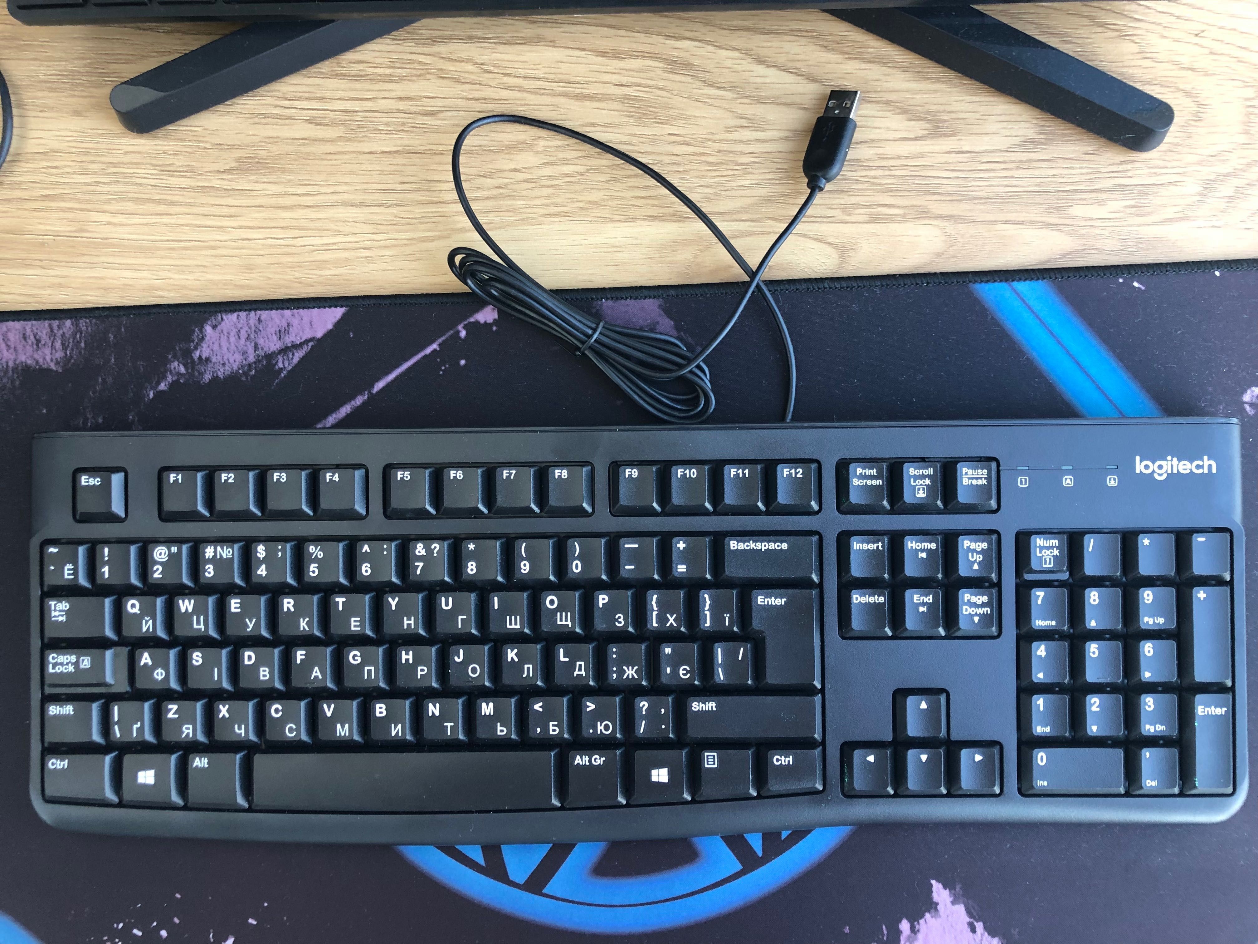 Клавіатура LOGITECH K120 UKR