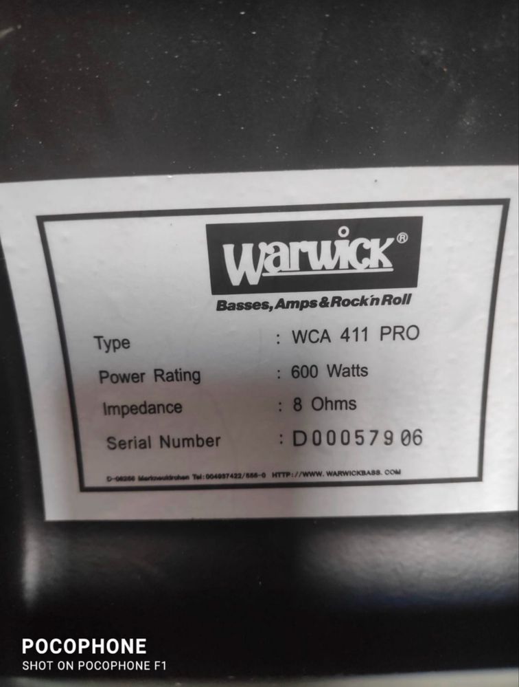 Warwick Tube Path 10.1 - Amplificador e 2 colunas