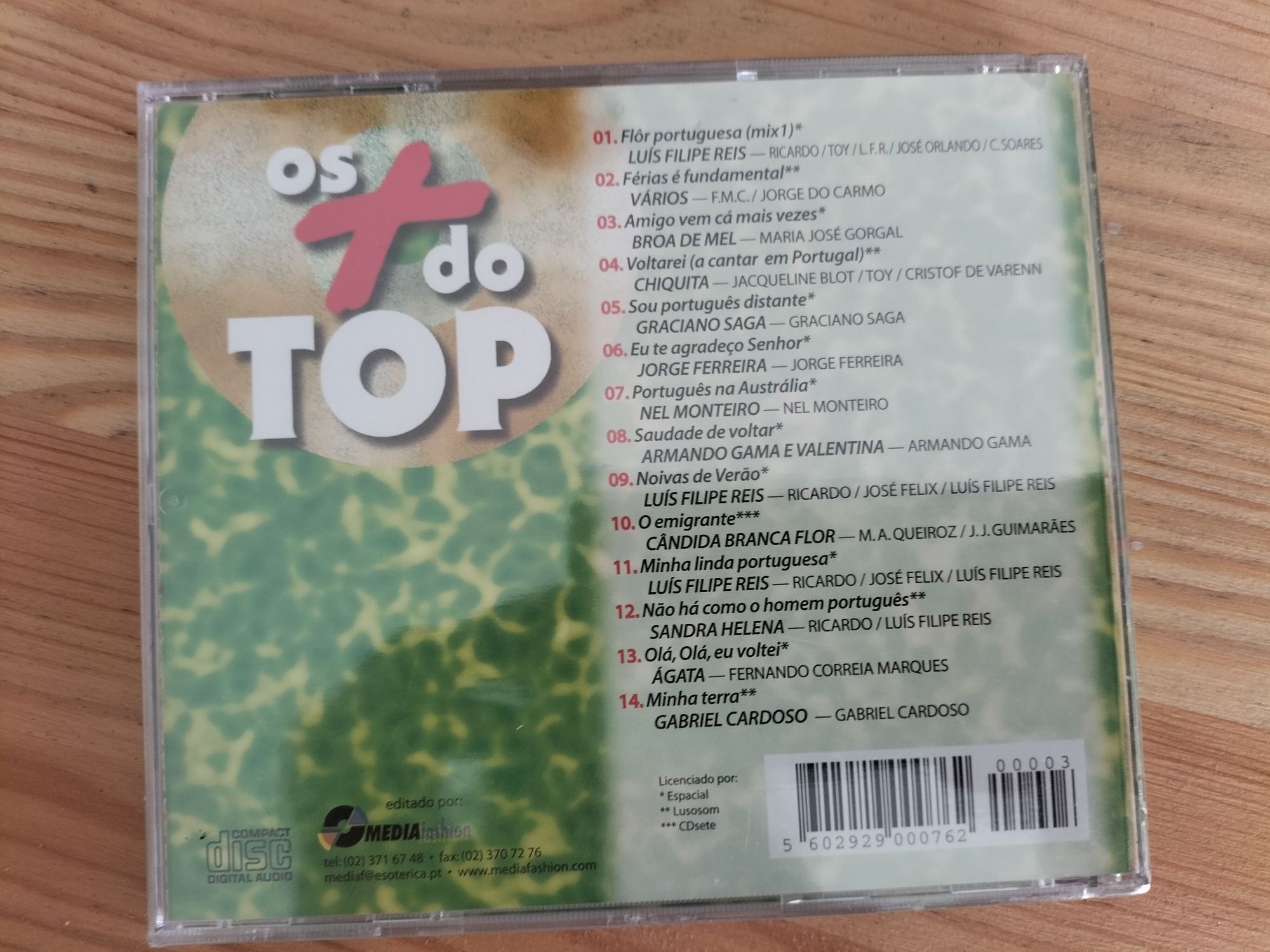 Cd's coleção - Os + do top