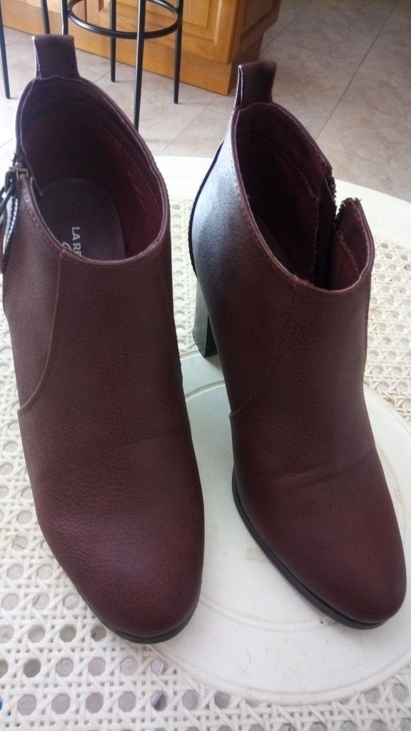 Botas mulher bordo 37