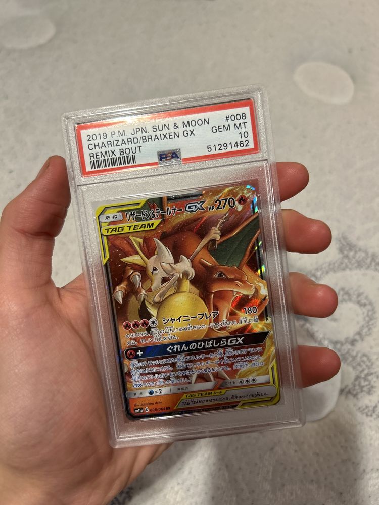 PSA 10 Charizard & Braixen Tag Team Japonês