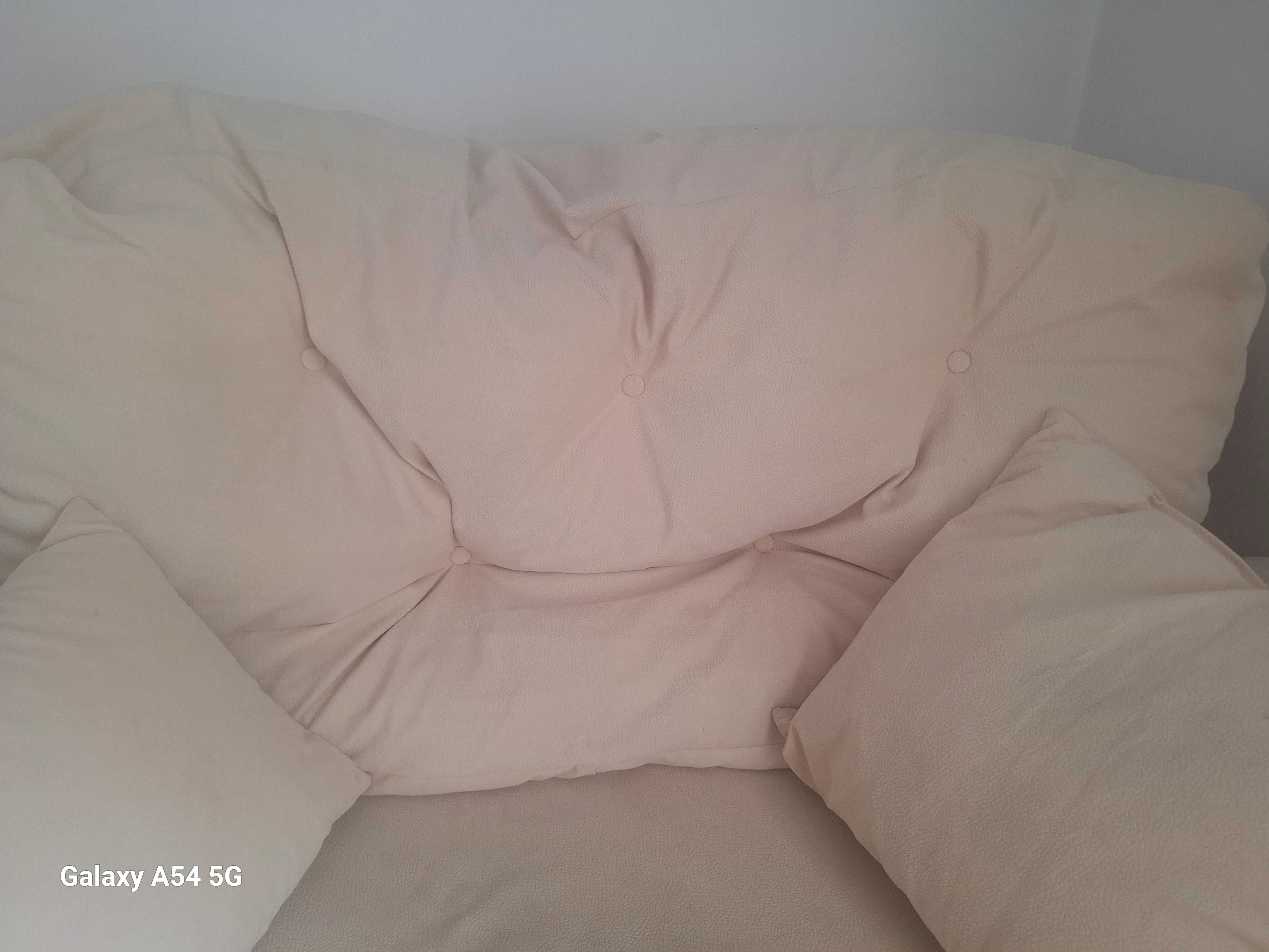 Sofa rozkładana biała