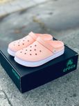 Crocs тапочки женские Peach-White. Нова колекція! Крокси підліткові