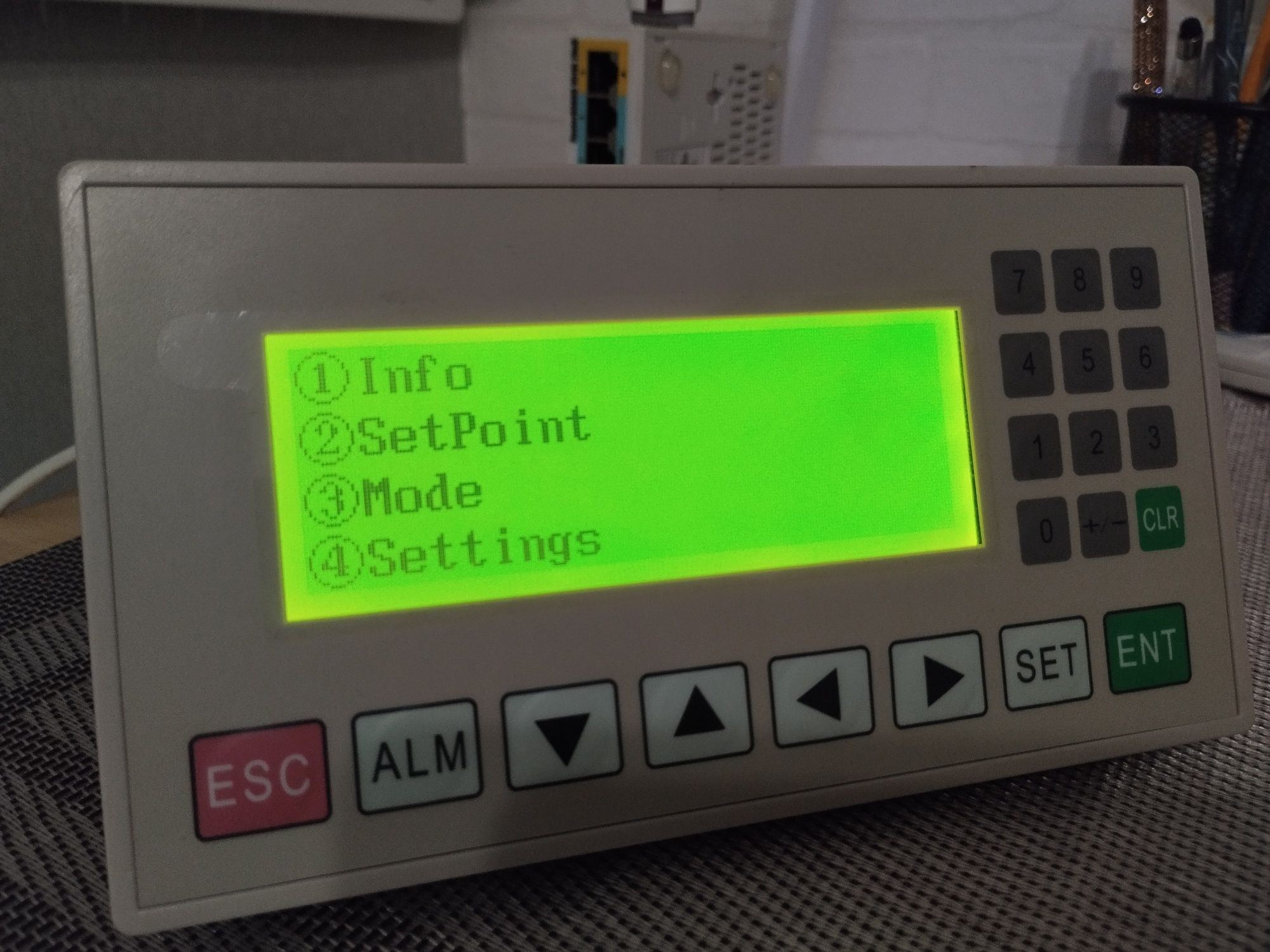 Панель системи диспетчеризації ModBus RTU, HMI панель оператора OP320.