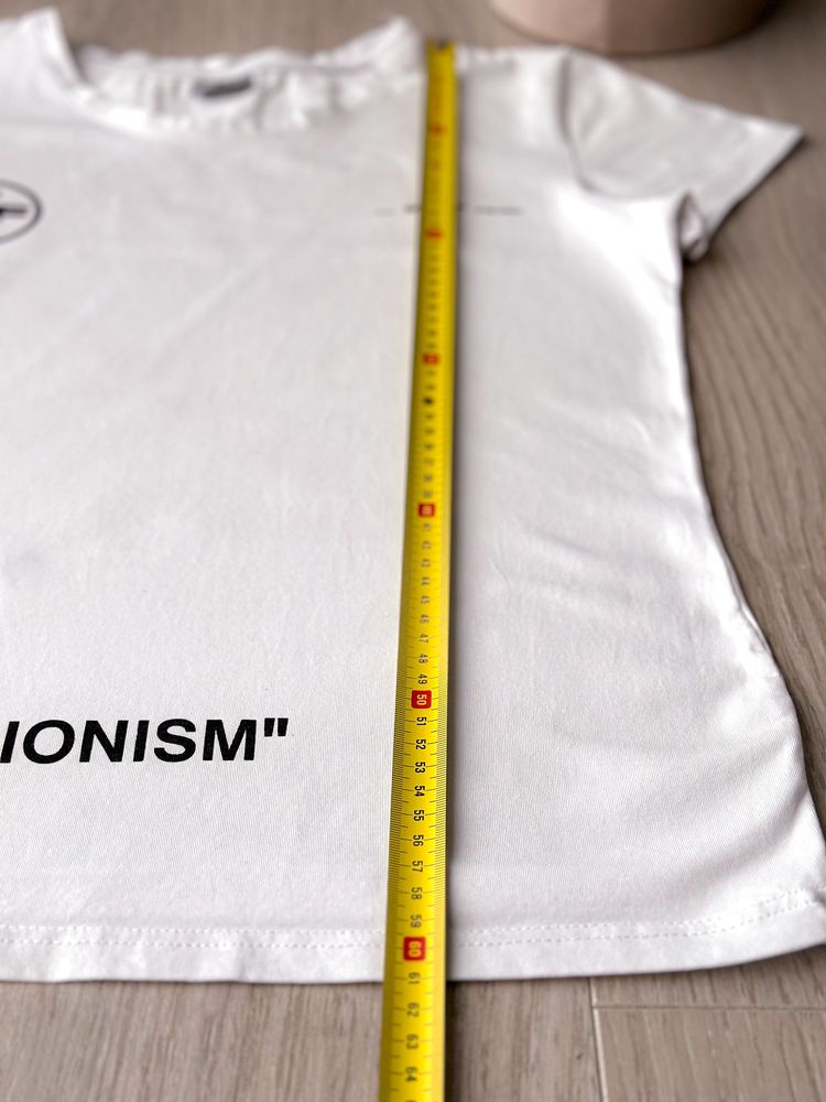 Koszulka Off-white biała L 40 t-shirt damski damska impressionism