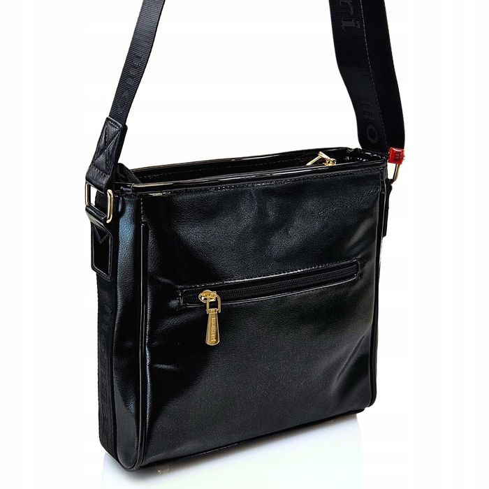 Torebka Damska MONNARI Listonoszka Czarna Pikowana Skóra Eko BAG4730