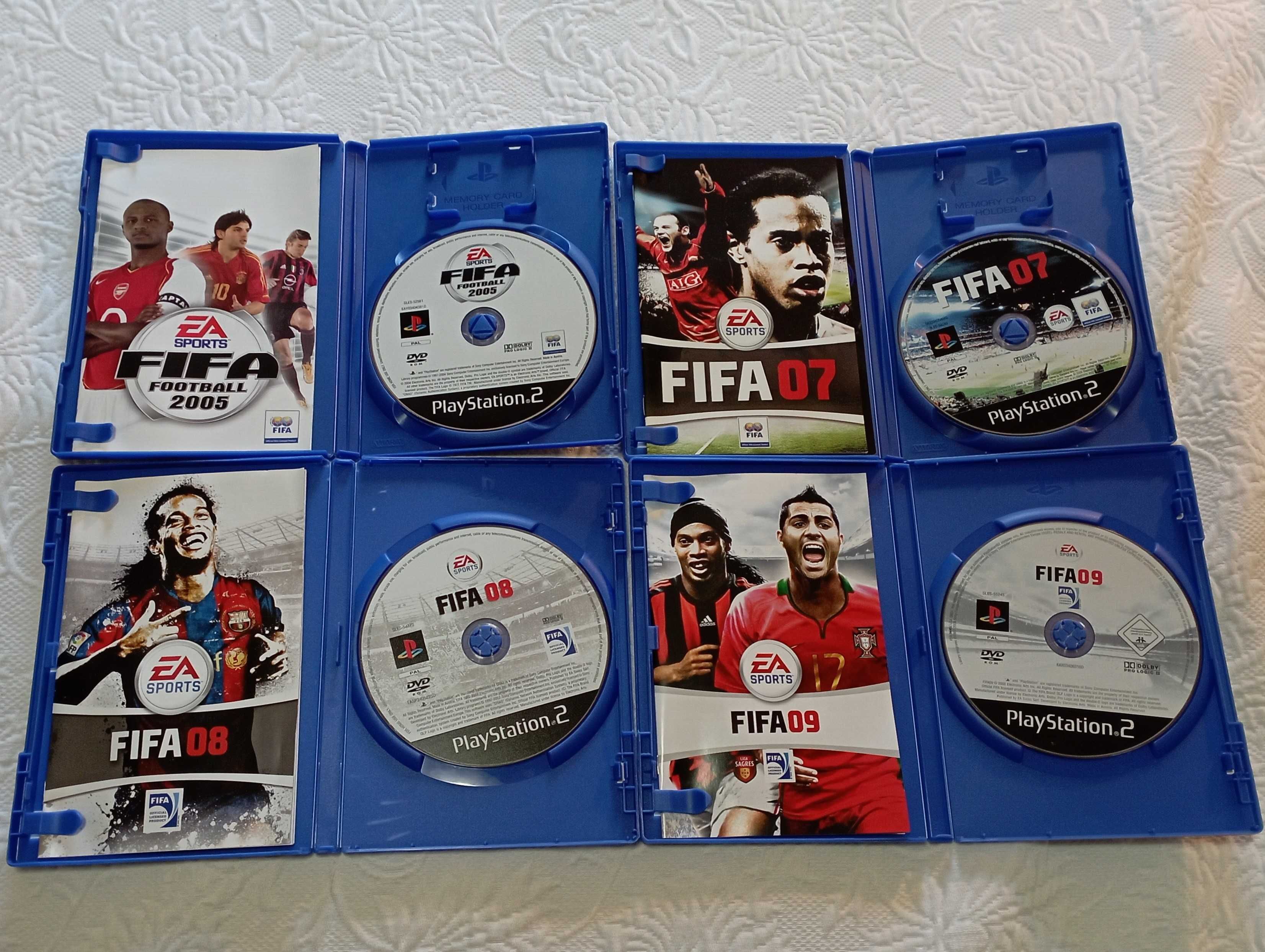 jogos playstation 2 fifa - 5 euros cada