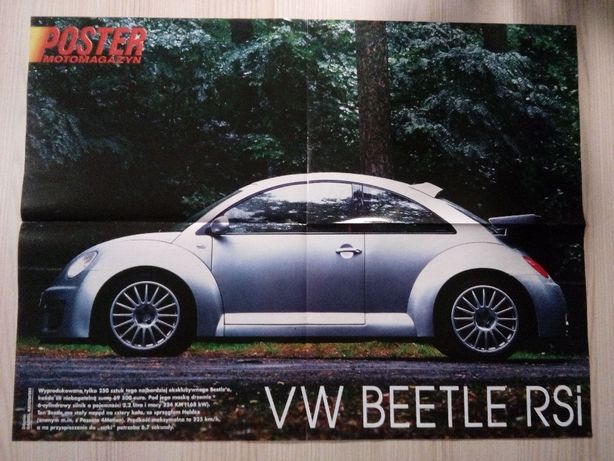 Plakat Poster VW Beetle RSi 41cm x 55cm Samochody Auto Cars Garbus