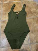 Ciemnozielone body h&m 34 khaki
