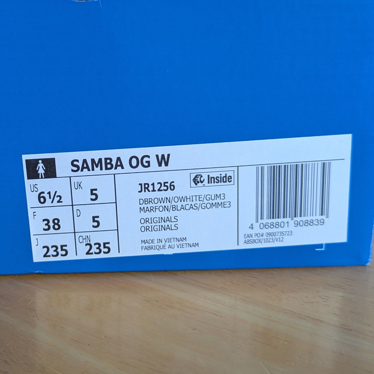 Adidas Samba Cow Print 38