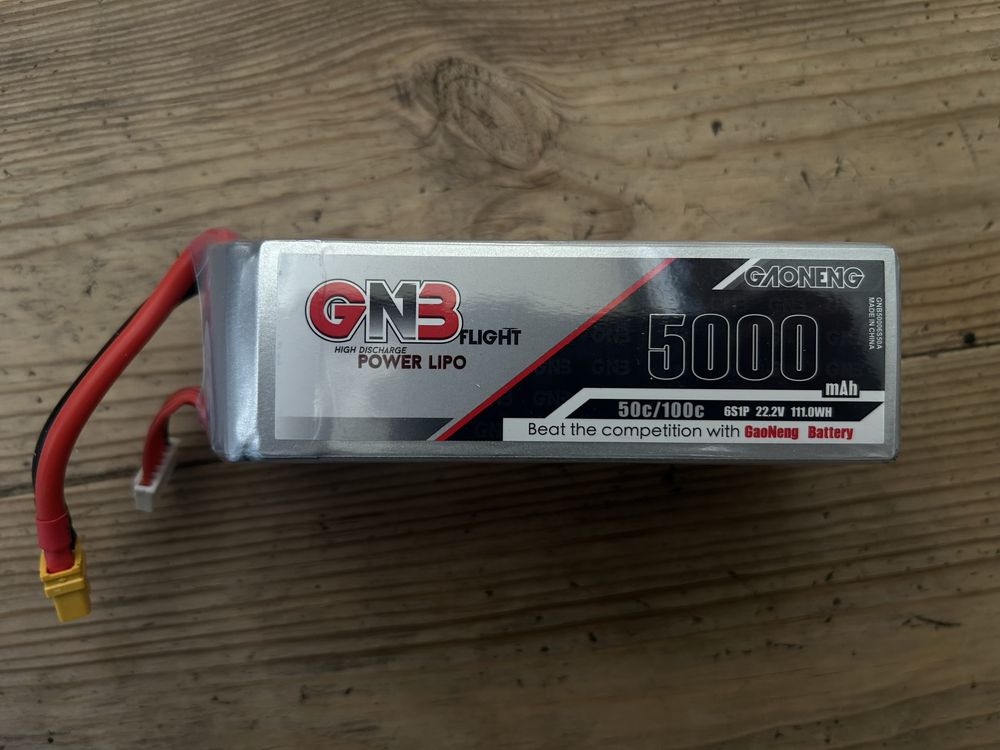Акумулятор FPV LiPo GAONENG GNB 5000mAh 6S 22.2V 50C XT60