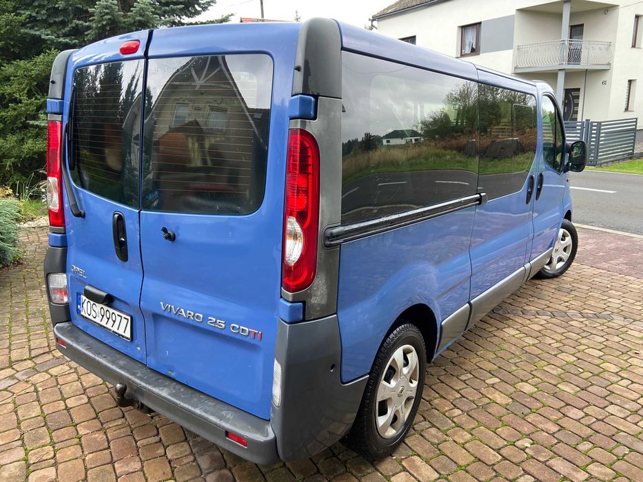 Renault Trafic 2.5TDI-2009-9 os Long 6-biegKlimAbsElek FVAT 23% ZAMIAN