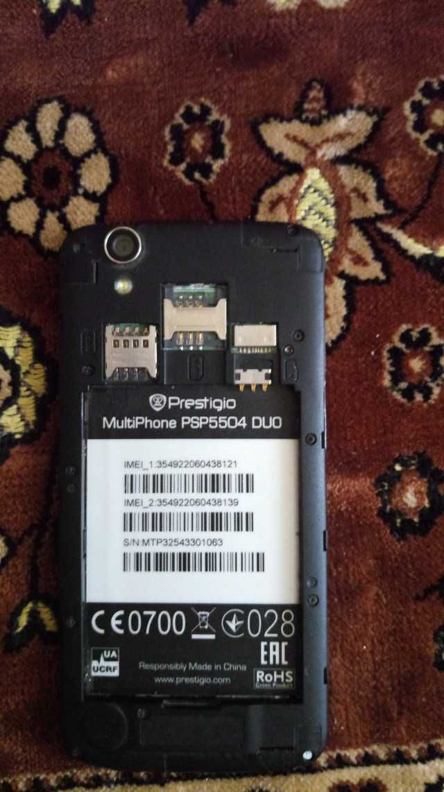 Смартфон Prestigio MultiPhone PSP5504 DUO на запчасти