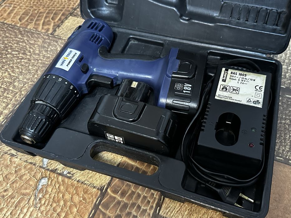 Шуроповерт Win Tech 18в  в кейсі