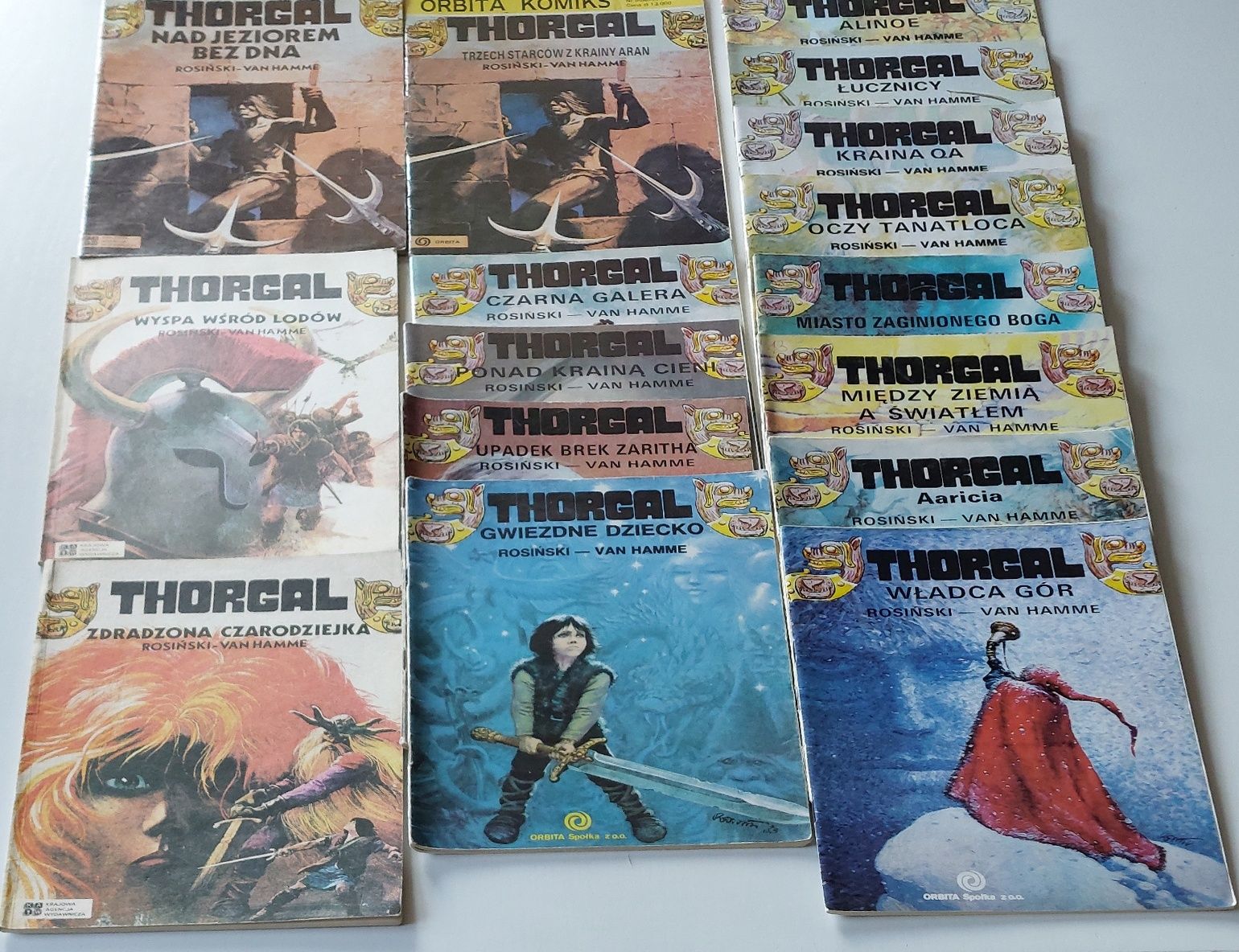 Thorgal - pierwsze wydania 15 tomów + 1