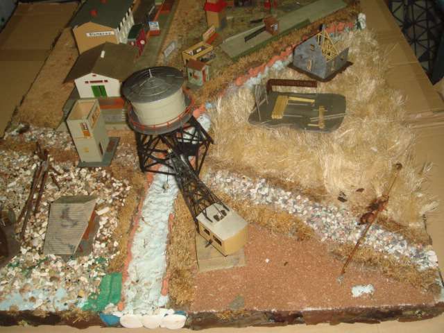 Cidade miniatura pista-comboios antigo original Faller Germany