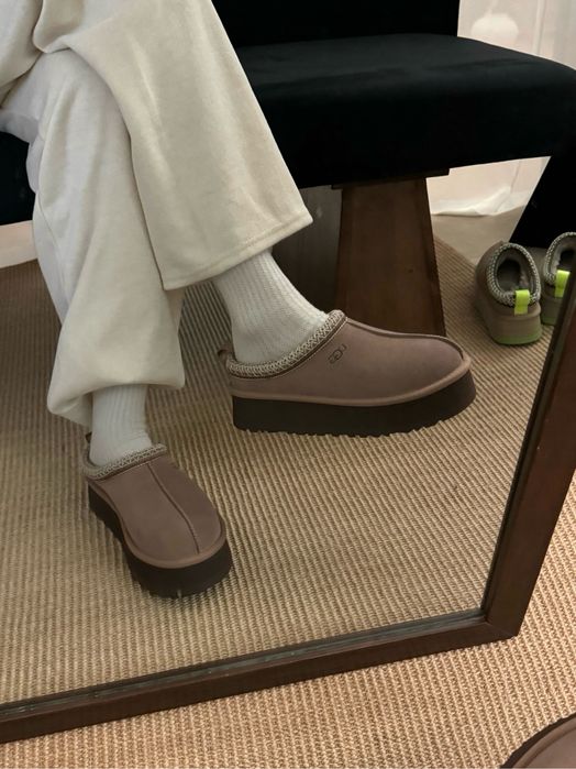 Угі зимові на хутрі UGG tasman шоколад  угг таз tazz