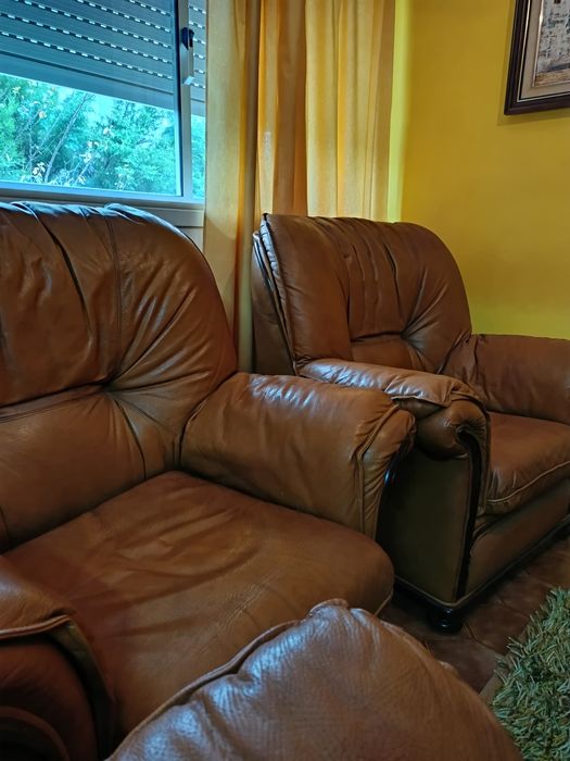 Sofá em pele anos 90