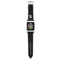 Pasek Klawmokhk Apple Watch Karl Lagerfeld 38/40/41mm Czarny Saffiano