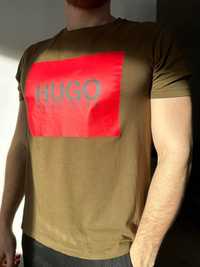 Koszulka męska Hugo Boss butelkowa zieleń