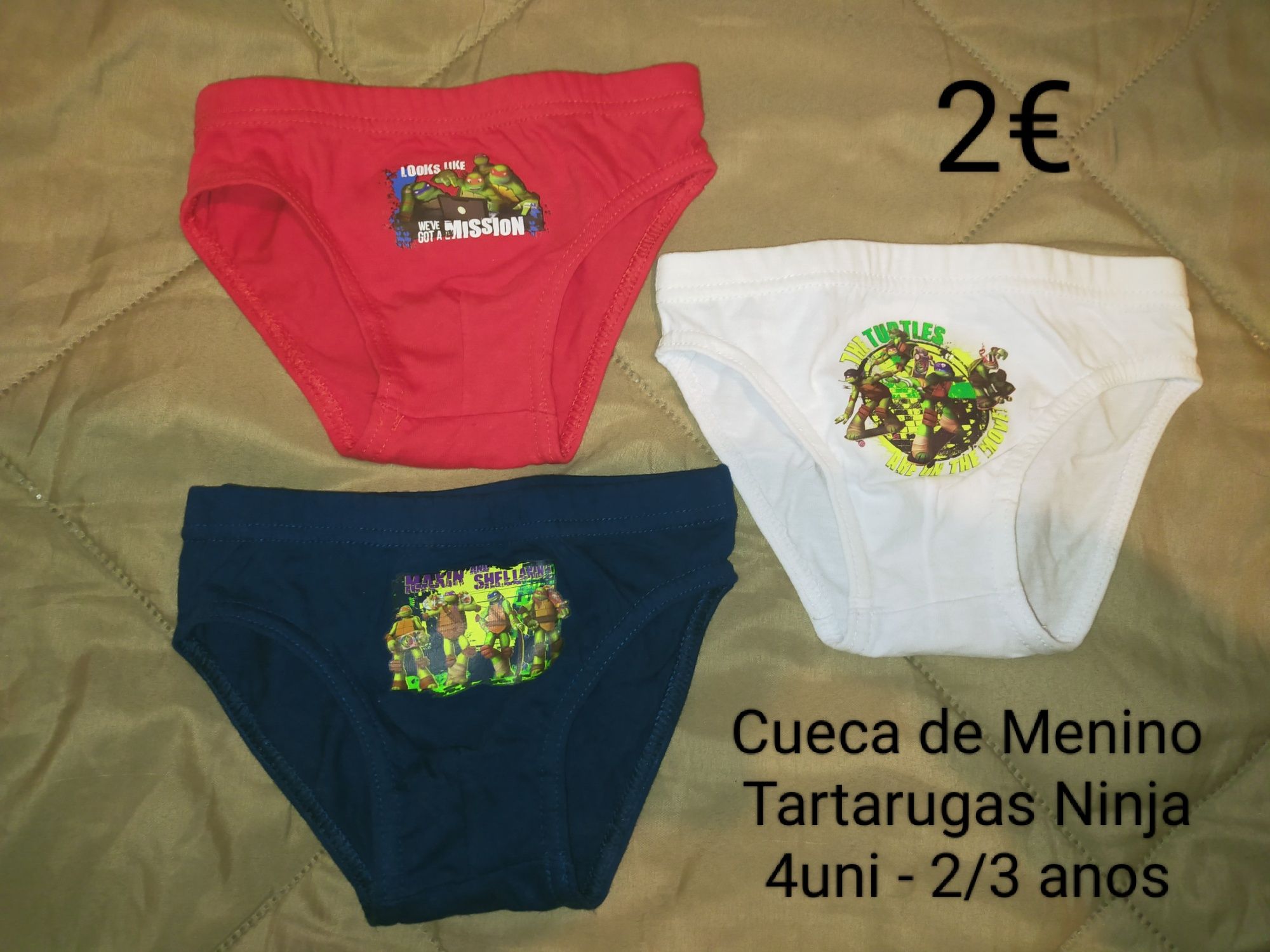 Conjunto 6 Cuecas Crianca