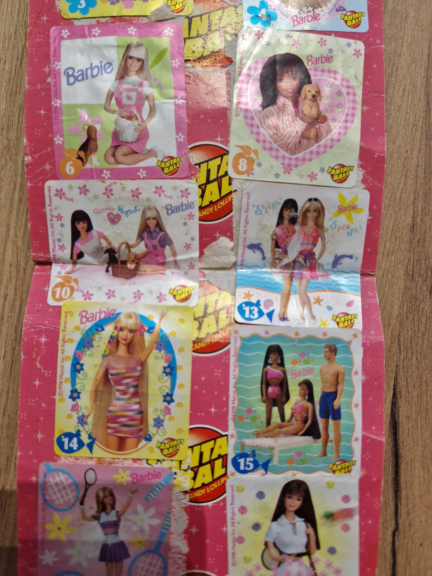 Kolekcja naklejek z Chupa Chups Barbie